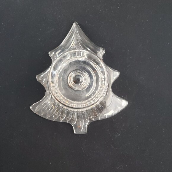 Vintage Mikasa Evergreen Tealight Candleholder Crystal Clear Cut Glass NEW - Picture 3 of 13